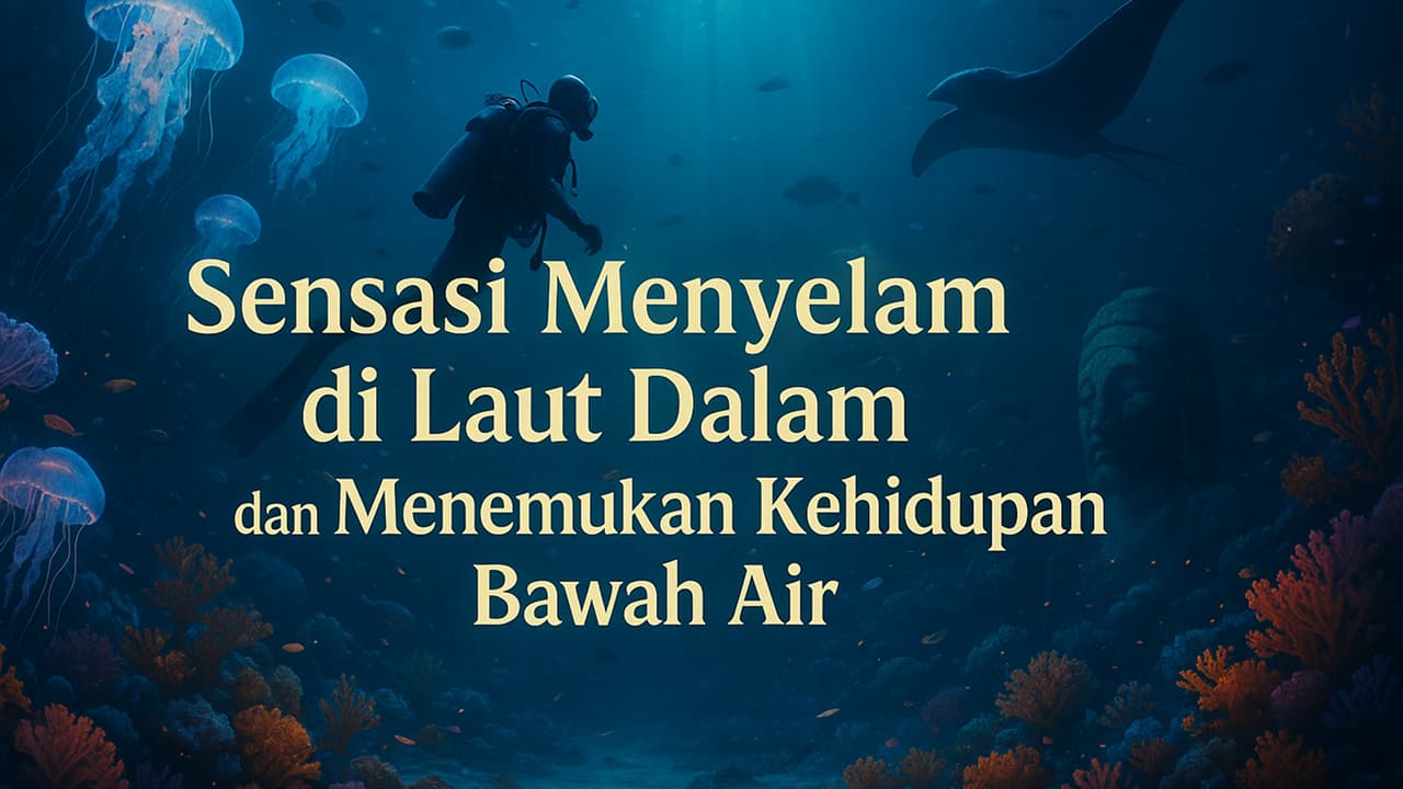 Sensasi Menyelam di Laut Dalam dan Menemukan Kehidupan Bawah Air
