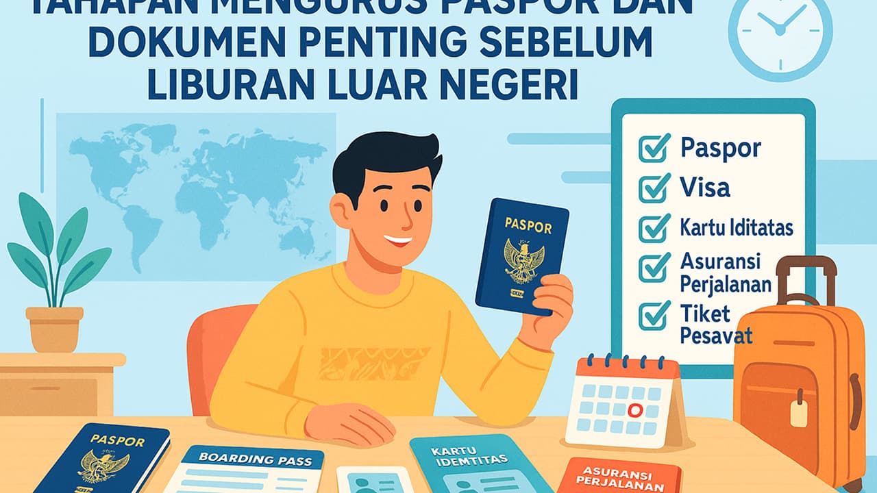 Tahapan Mengurus Paspor dan Dokumen Penting Sebelum Liburan Luar Negeri