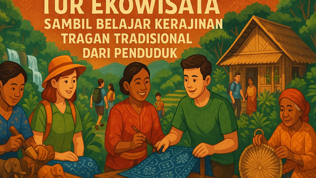 Tur Ekowisata Sambil Belajar Kerajinan Tangan Tradisional dari Penduduk