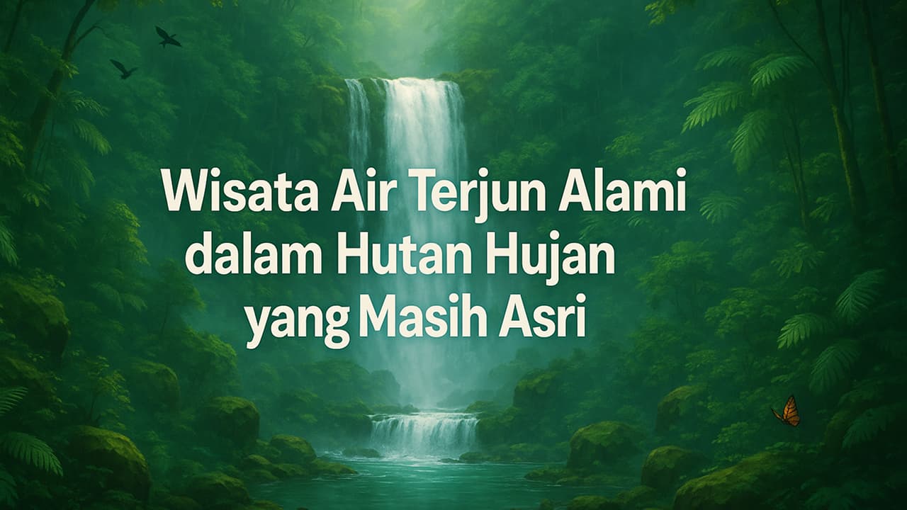 Wisata Air Terjun Alami dalam Hutan Hujan yang Masih Asri
